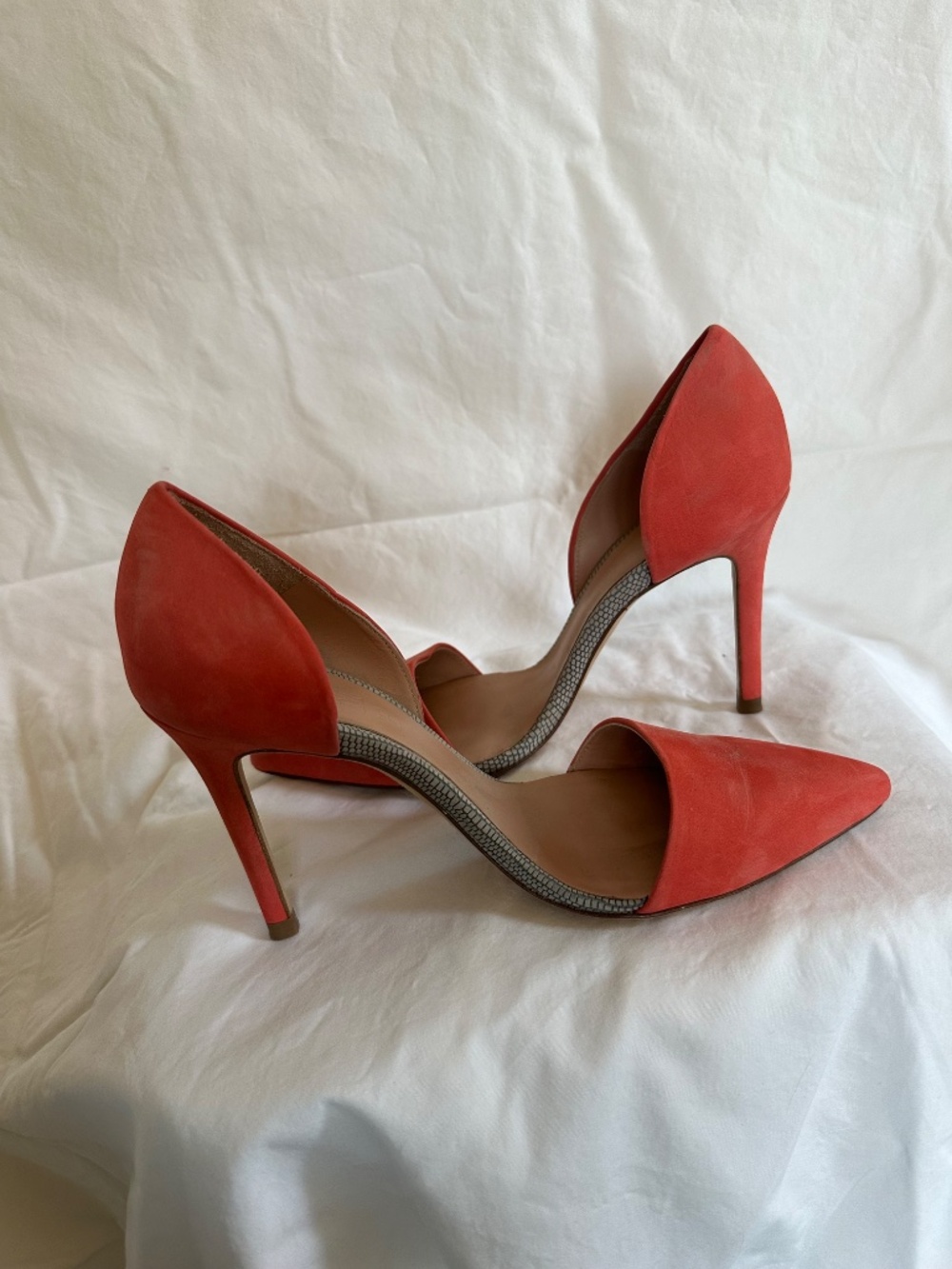 L.A.M.B. Orange D’Orsay Heels - Picture 2 of 4